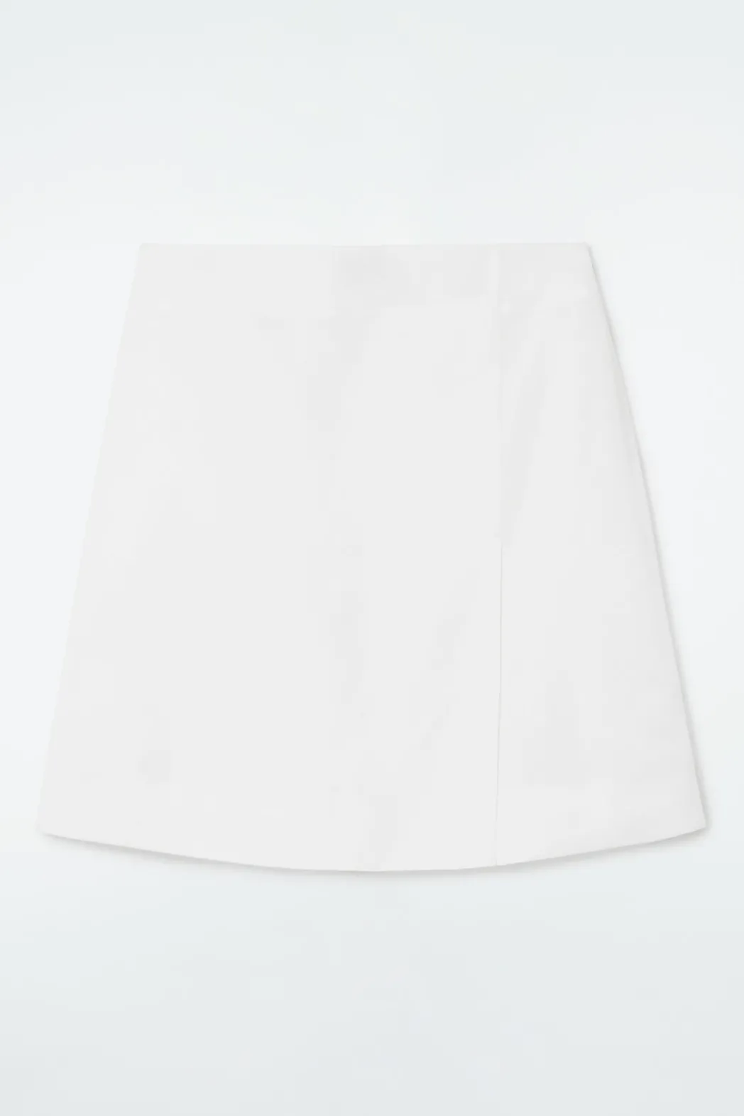 Clearance COS FRONT-PLEAT MINI SKIRT WHITE