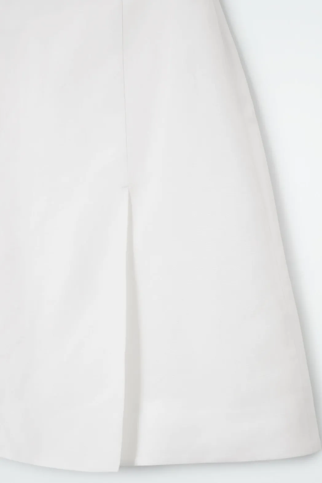 Clearance COS FRONT-PLEAT MINI SKIRT WHITE