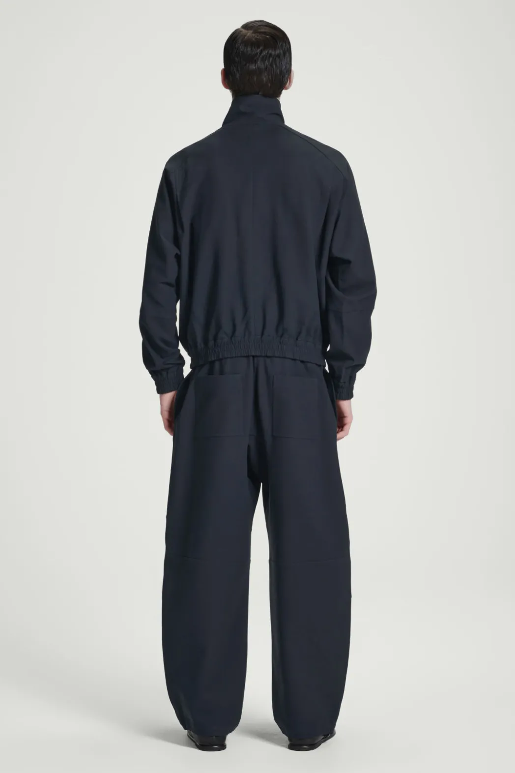 New COS FUNNEL-NECK UTILITY JACKET NAVY