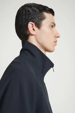 New COS FUNNEL-NECK UTILITY JACKET NAVY