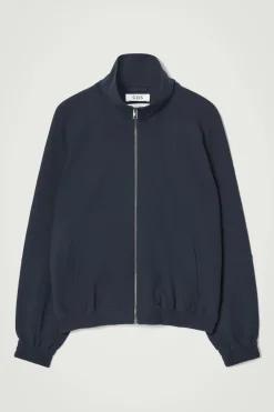 New COS FUNNEL-NECK UTILITY JACKET NAVY