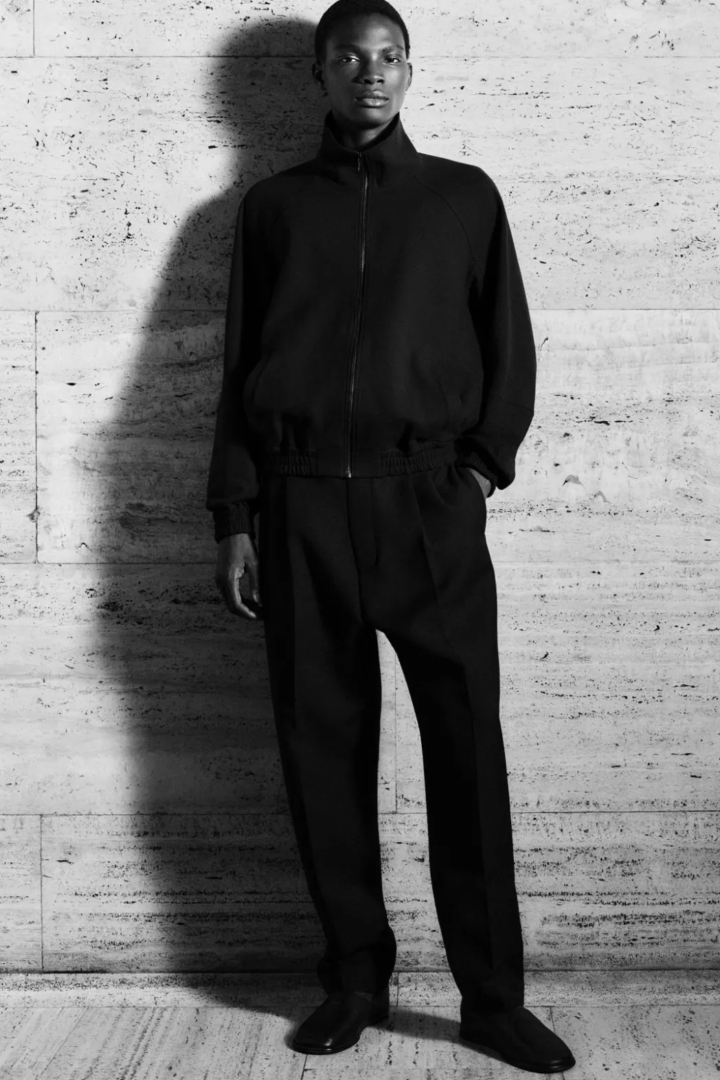 New COS FUNNEL-NECK UTILITY JACKET NAVY