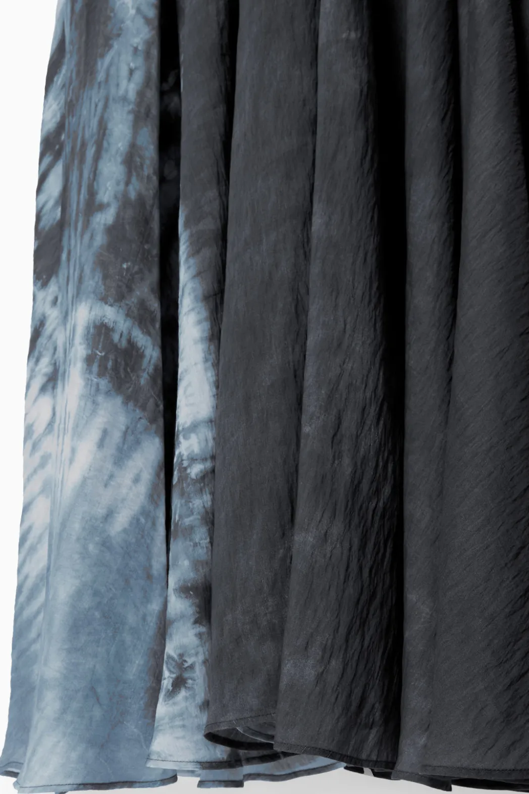 Online COS GATHERED A-LINE MAXI DRESS NAVY / BLUE