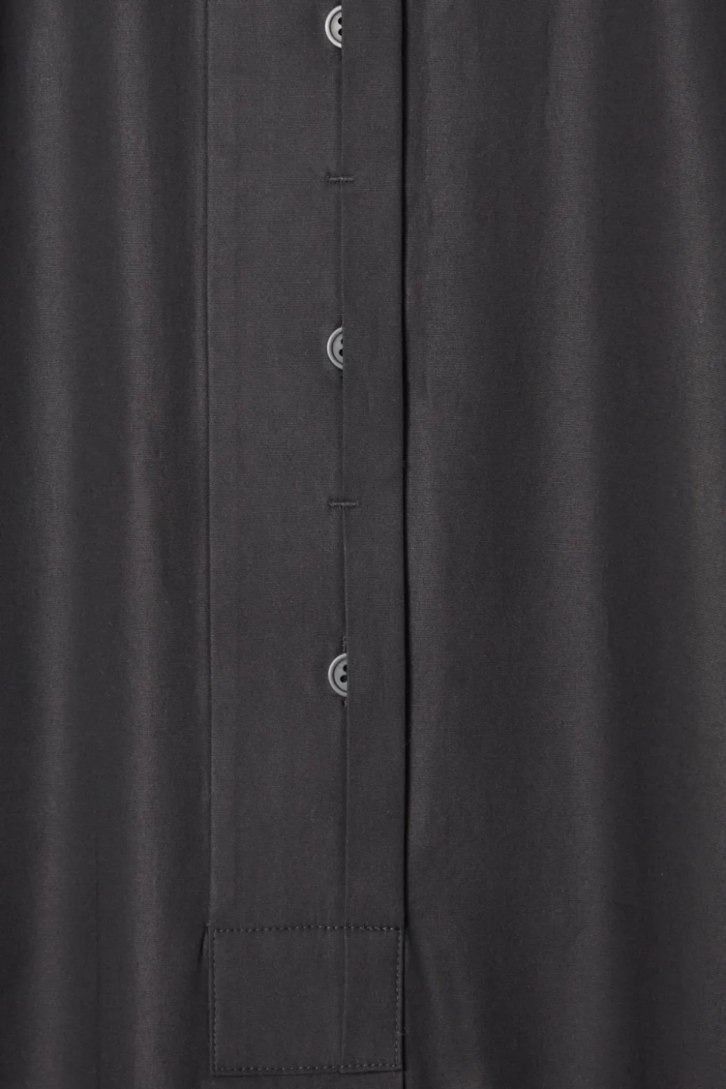 New COS GATHERED BALLOON-SLEEVE MIDI DRESS BLACK