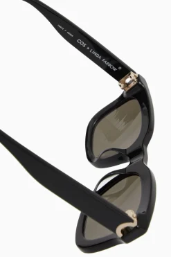Discount COS GAZE SUNGLASSES - D-FRAME BLACK