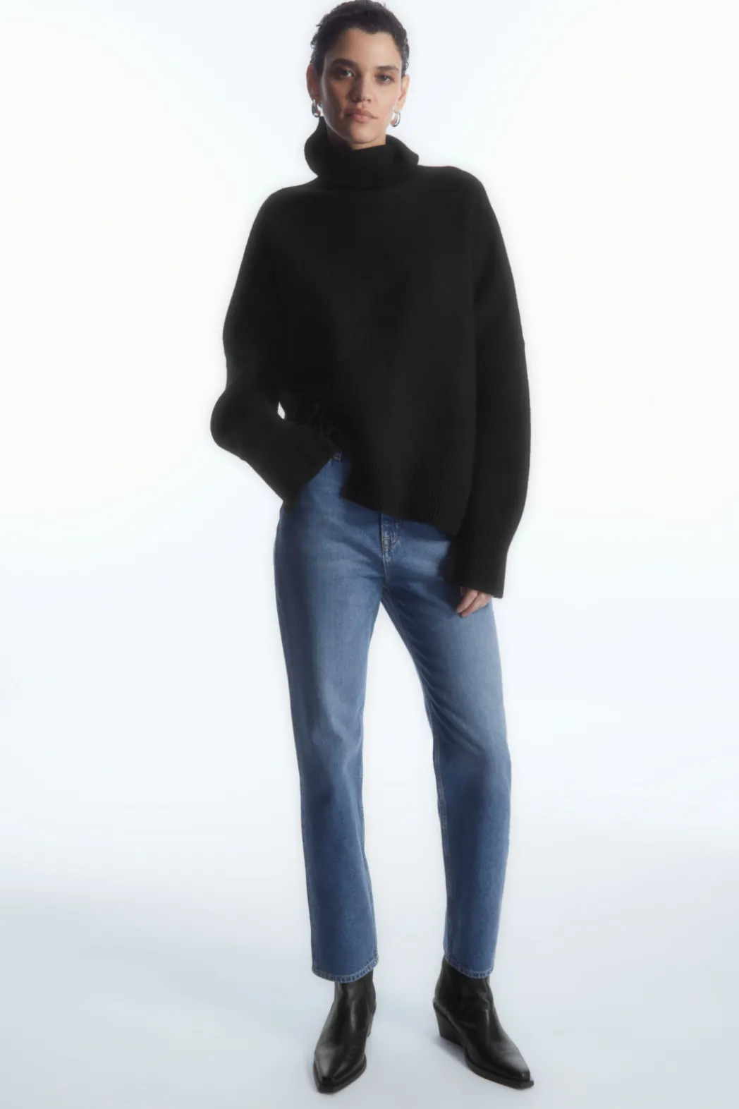 COS GLIDE SLIM-LEG JEANS DUSTY BLUE