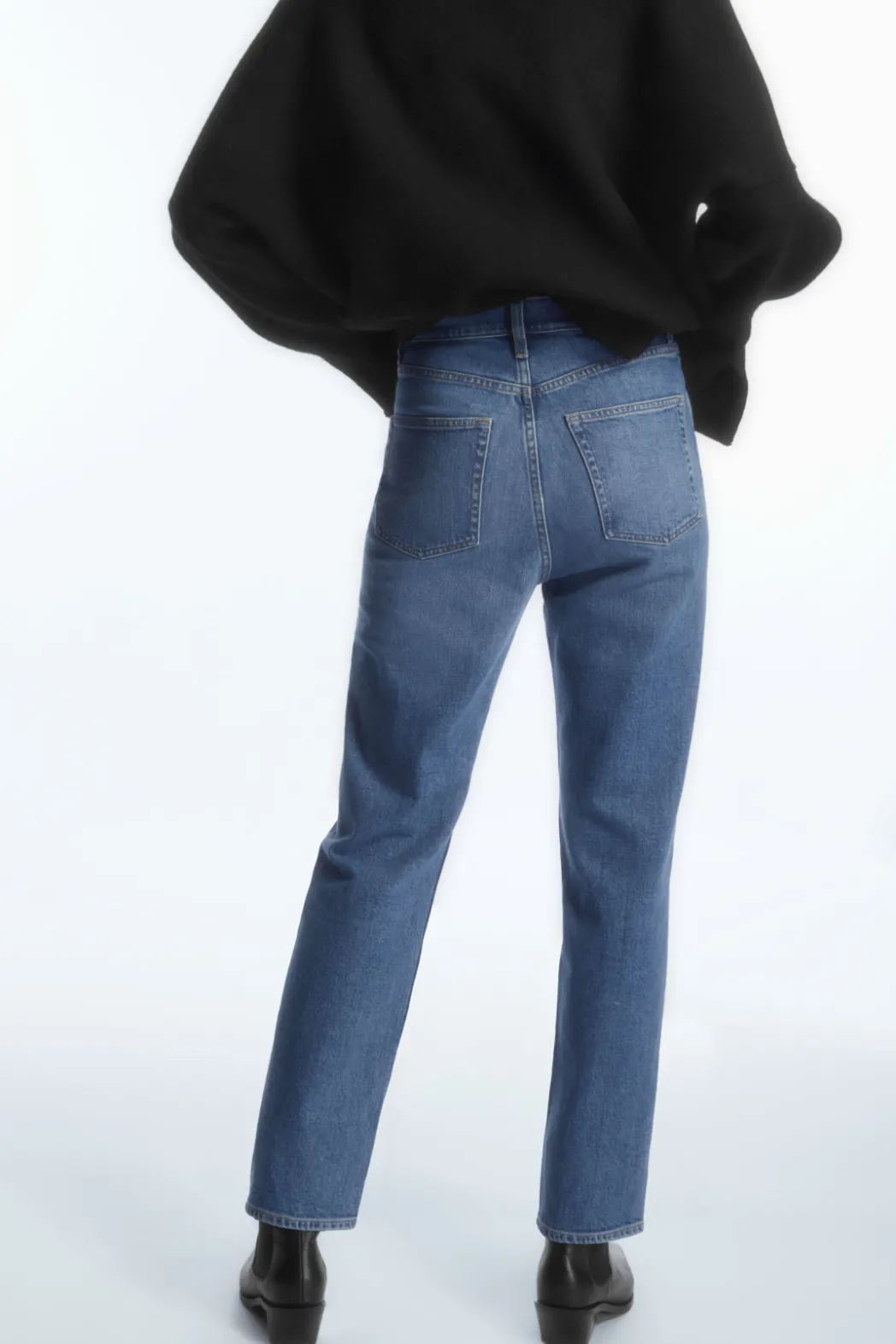COS GLIDE SLIM-LEG JEANS DUSTY BLUE