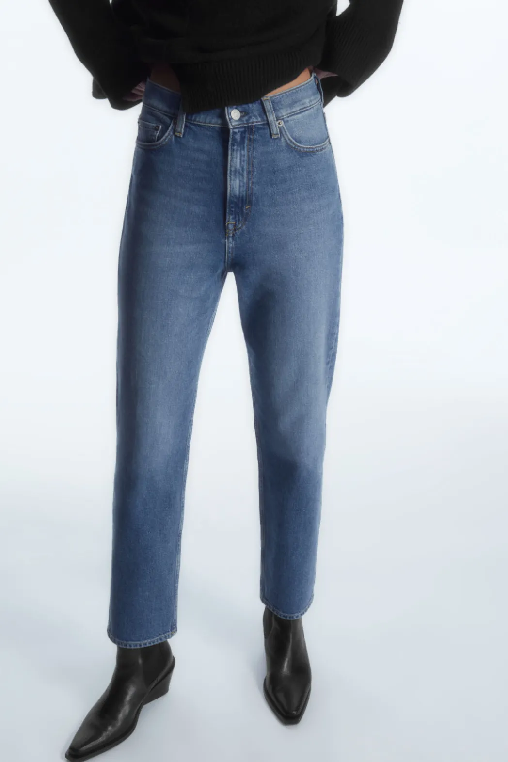 COS GLIDE SLIM-LEG JEANS DUSTY BLUE