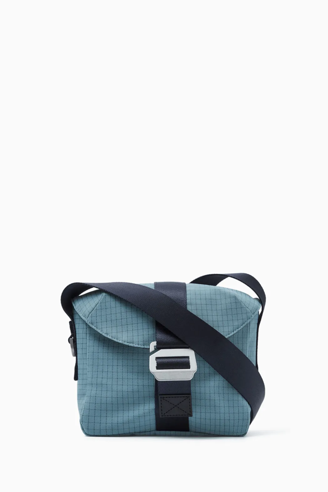 COS GRID CROSSBODY BAG - RIPSTOP STEEL BLUE / GRID