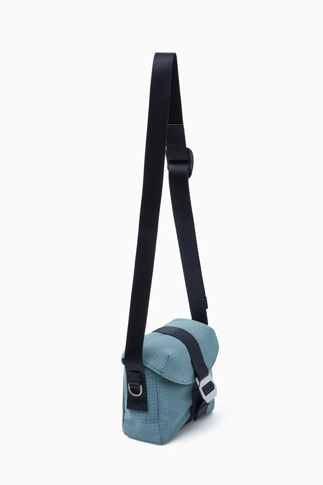 COS GRID CROSSBODY BAG - RIPSTOP STEEL BLUE / GRID