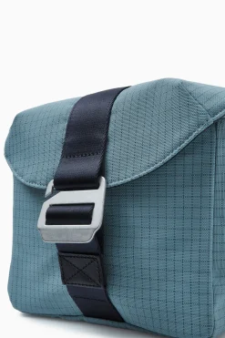 COS GRID CROSSBODY BAG - RIPSTOP STEEL BLUE / GRID
