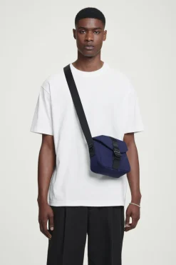 Clearance COS GRID CROSSBODY BAG - RIPSTOP DARK BLUE