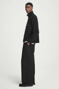 Best COS HALF-ZIP SHERPA FLEECE SWEATER BLACK