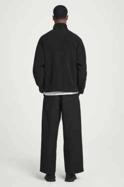 Best COS HALF-ZIP SHERPA FLEECE SWEATER BLACK