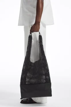 Hot COS HAND-WOVEN TOTE - LEATHER BLACK