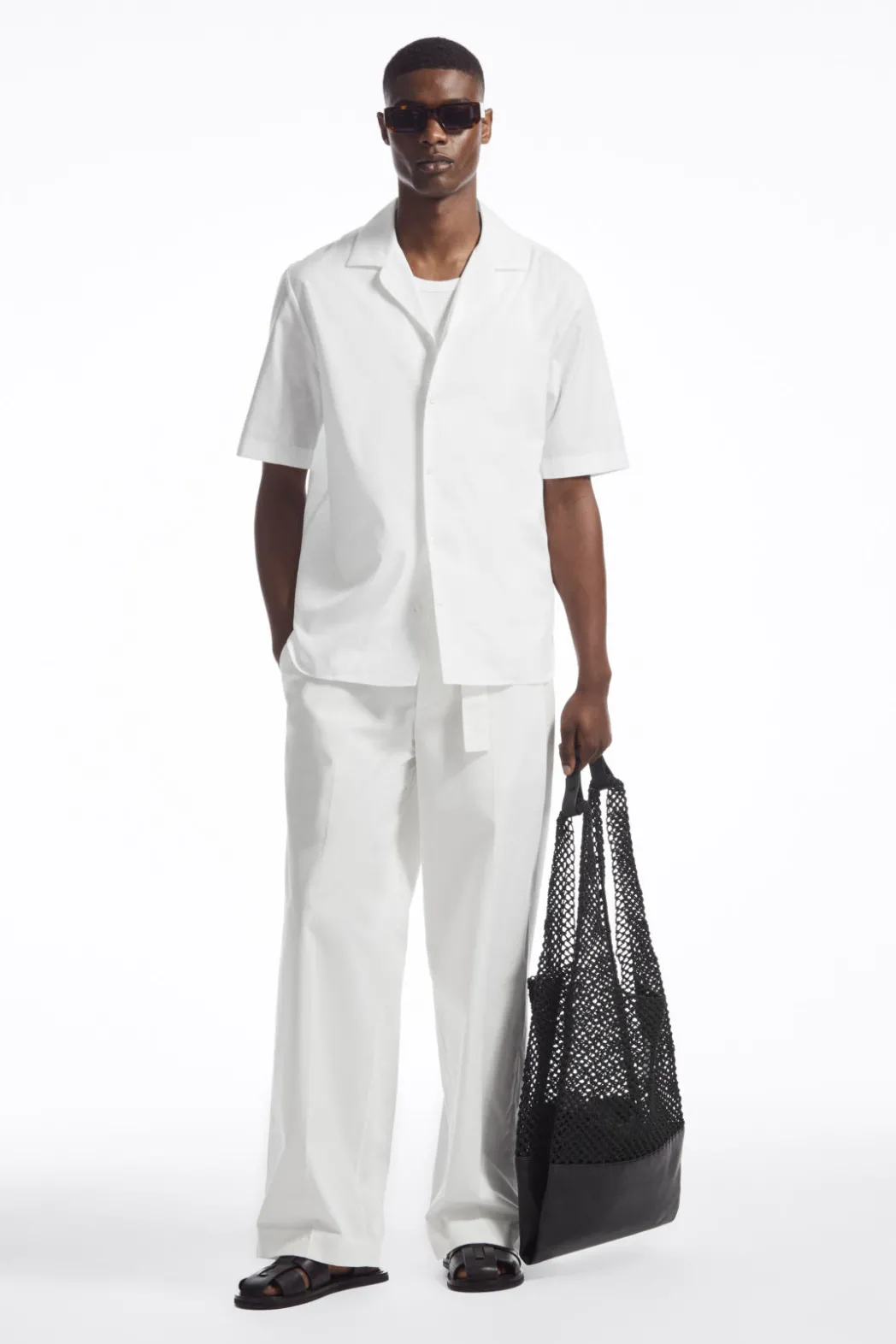 Hot COS HAND-WOVEN TOTE - LEATHER BLACK