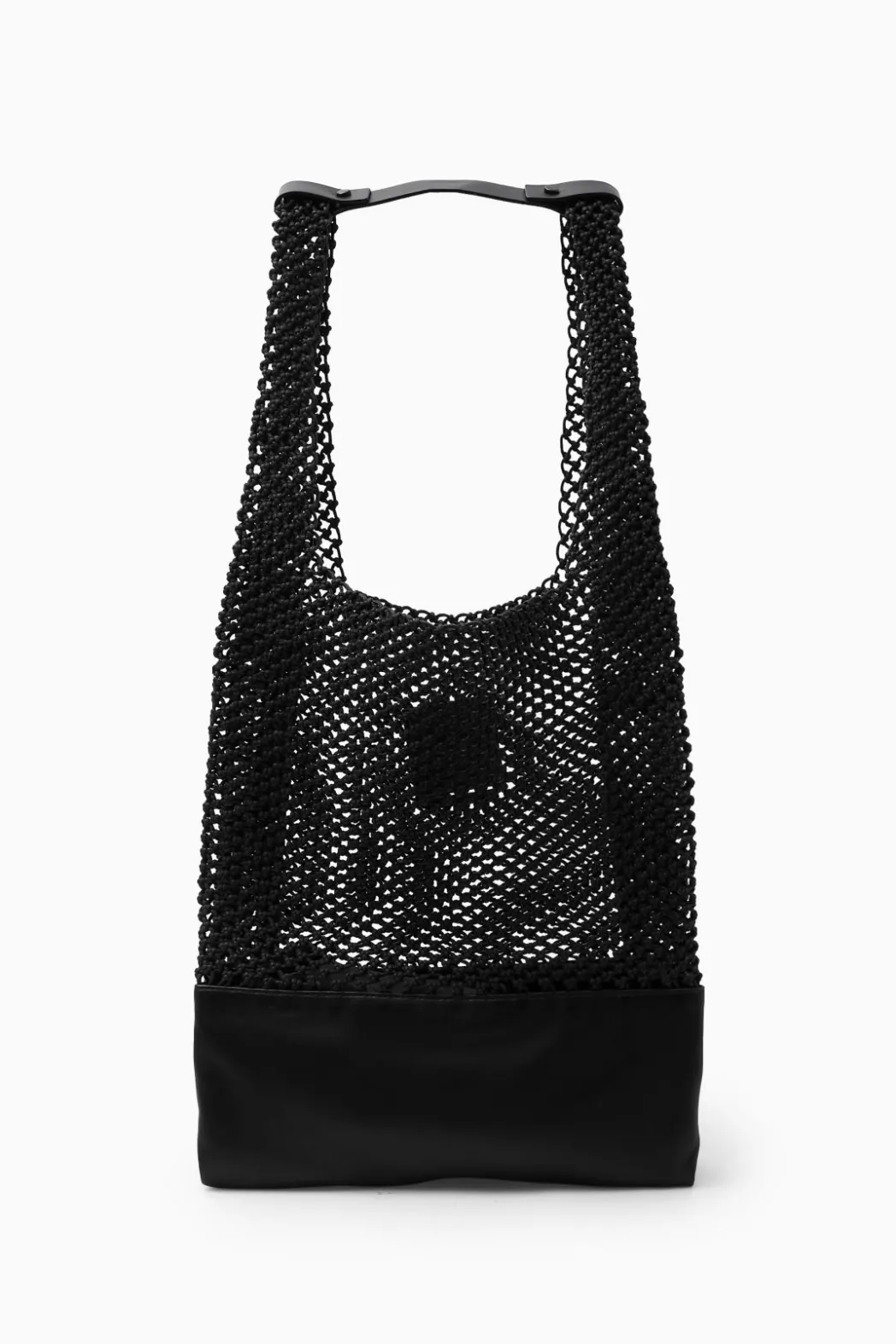 Hot COS HAND-WOVEN TOTE - LEATHER BLACK