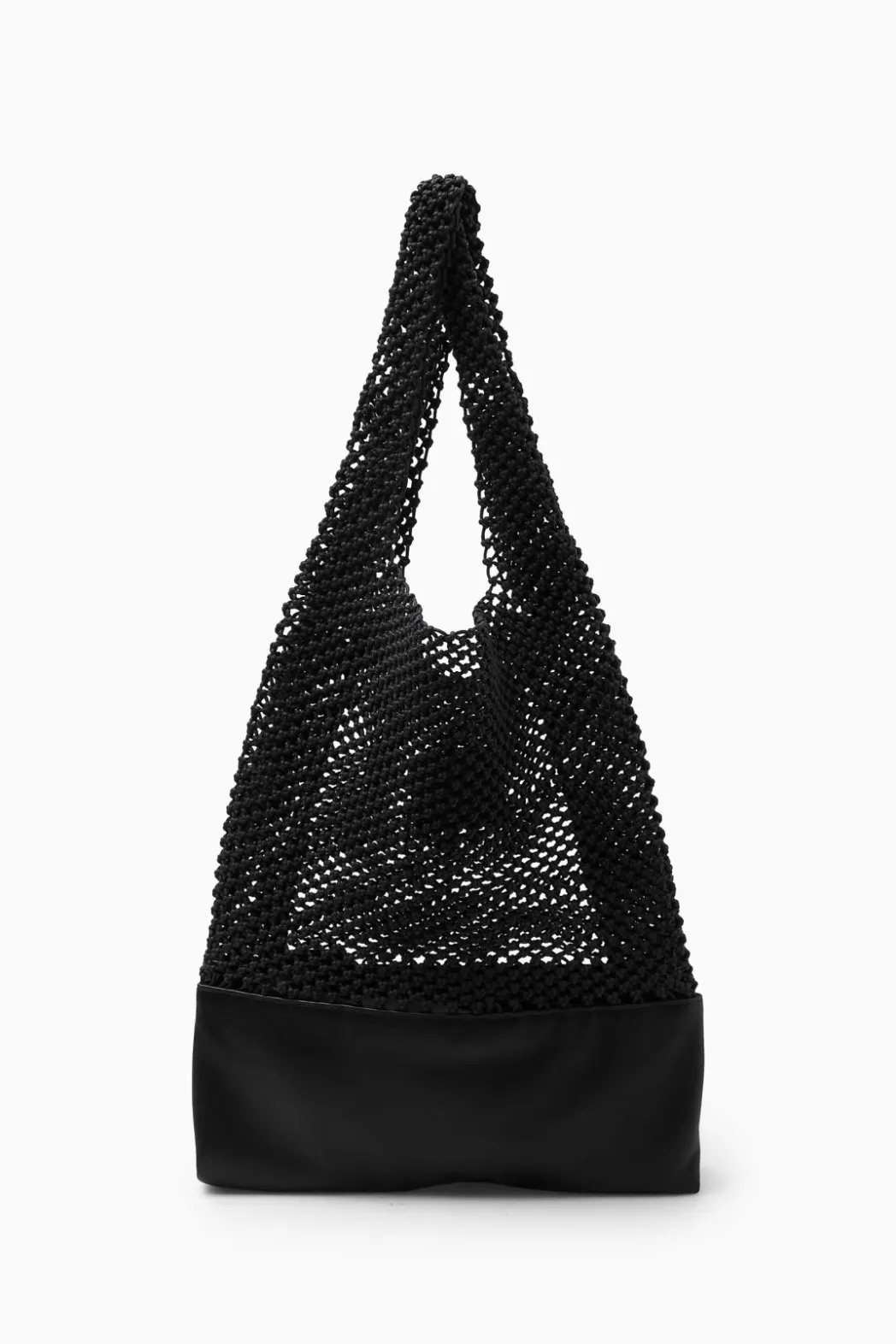 Hot COS HAND-WOVEN TOTE - LEATHER BLACK