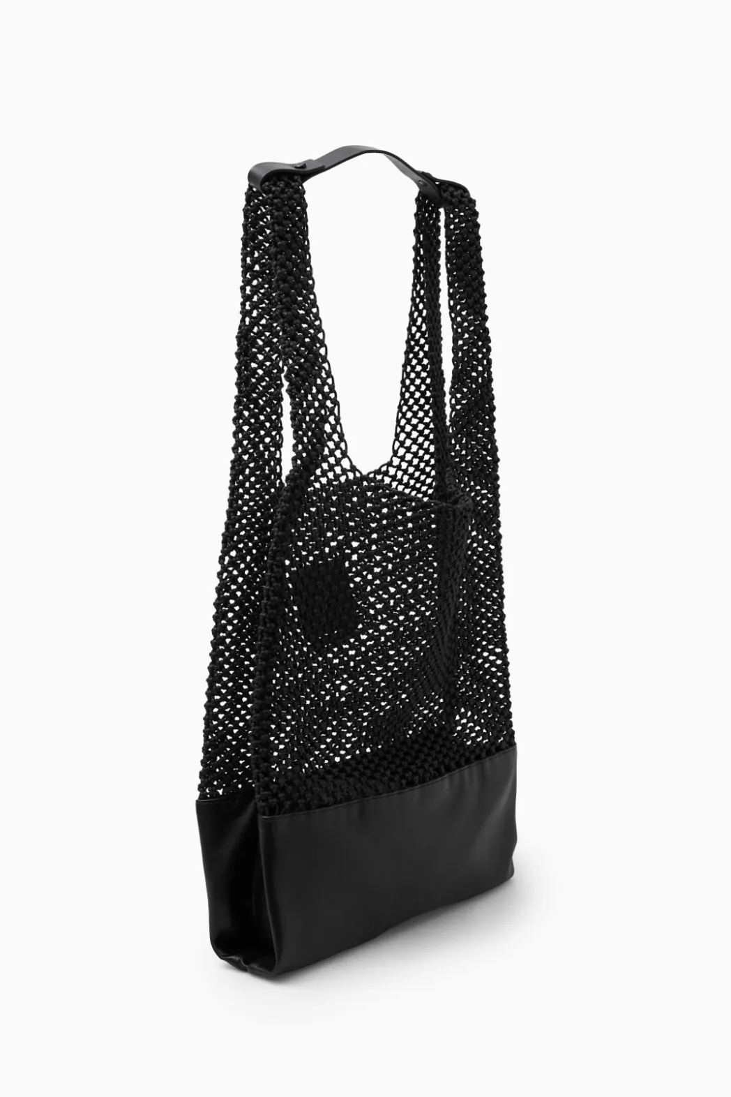 Hot COS HAND-WOVEN TOTE - LEATHER BLACK