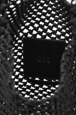 Hot COS HAND-WOVEN TOTE - LEATHER BLACK
