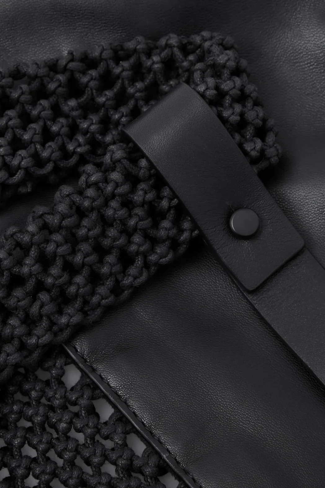 Hot COS HAND-WOVEN TOTE - LEATHER BLACK