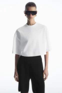 Best COS HIGH LINE RELAXED T-SHIRT WHITE