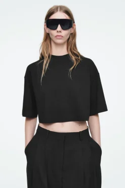 COS HIGH LINE RELAXED T-SHIRT BLACK