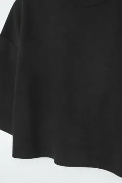 COS HIGH LINE RELAXED T-SHIRT BLACK