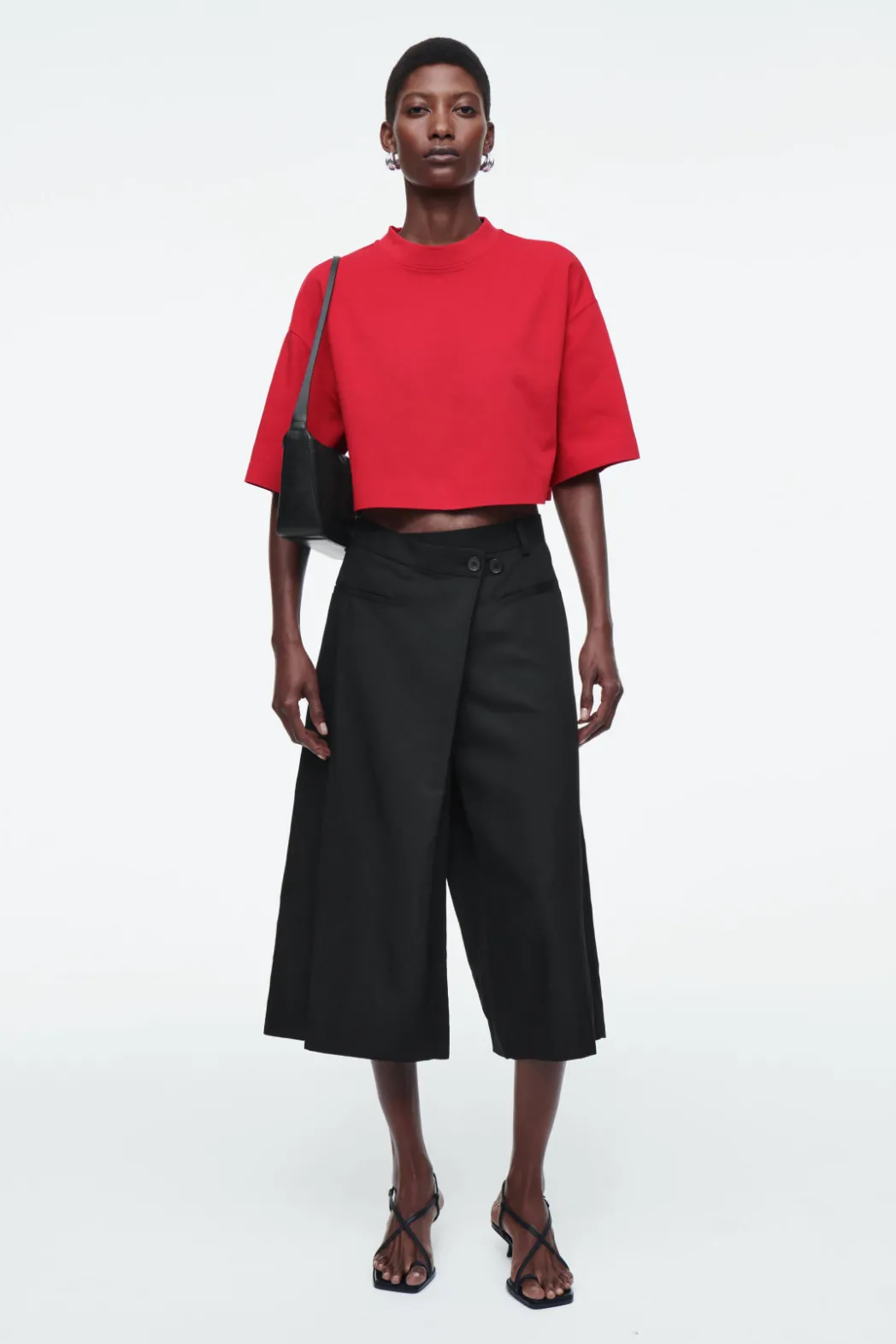 Hot COS HIGH LINE RELAXED T-SHIRT RED
