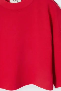 Hot COS HIGH LINE RELAXED T-SHIRT RED