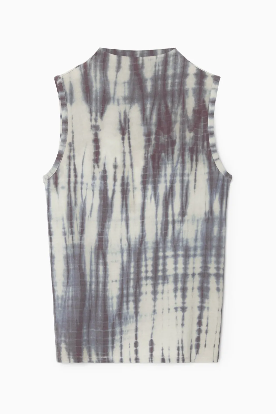 Discount COS HIGH-NECK TANK TOP BEIGE / BLUE
