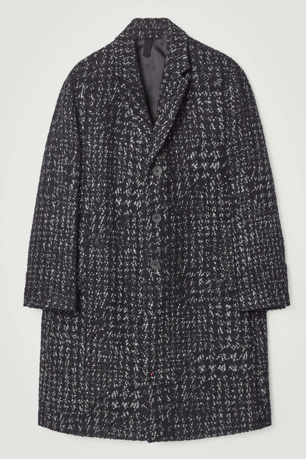 Sale COS HOUNDSTOOTH BOUCLÉ OVERCOAT BLACK / HOUNDSTOOTH