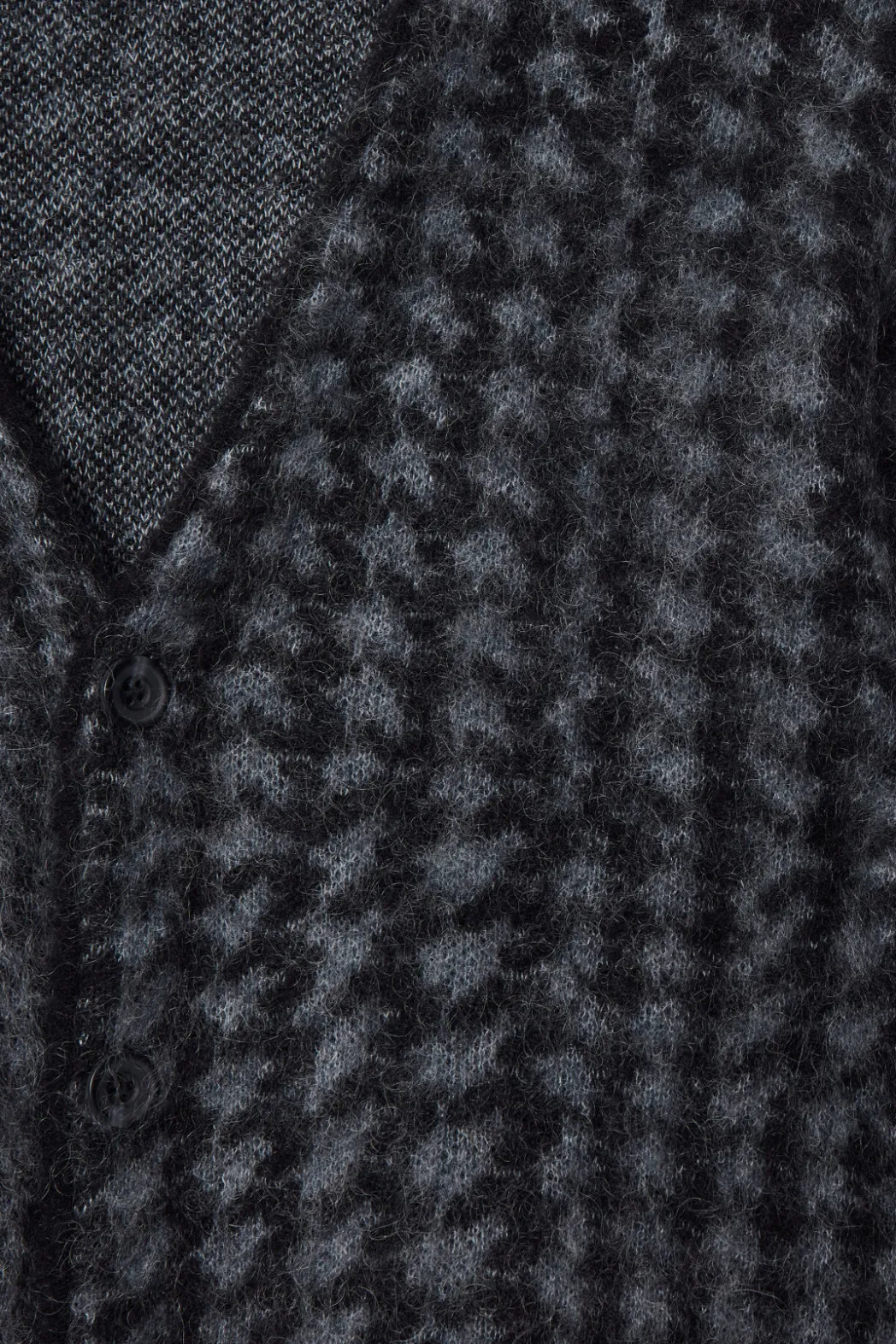 Discount COS HOUNDSTOOTH MOHAIR-BLEND CARDIGAN BLACK / HOUNDSTOOTH