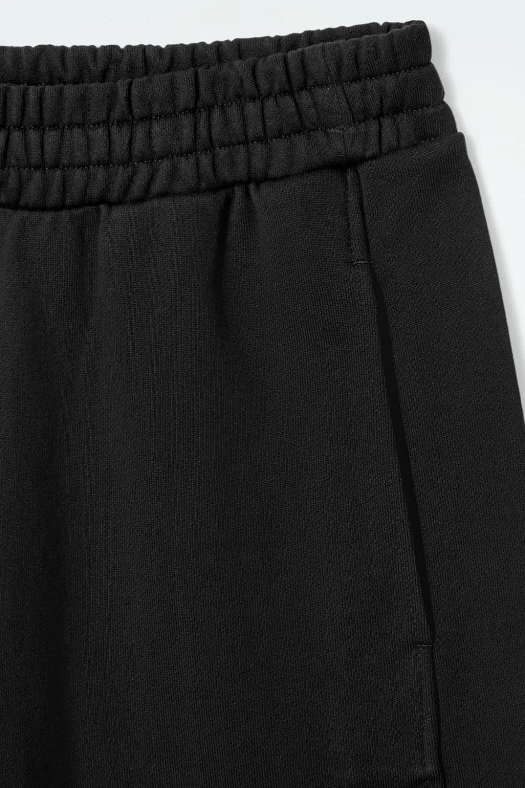 Best COS JERSEY WIDE-LEG JOGGERS BLACK