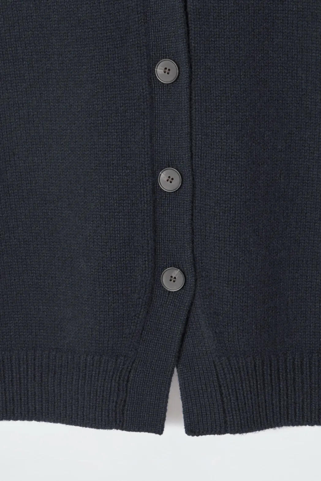COS KNITTED CASHMERE-BLEND TANK NAVY