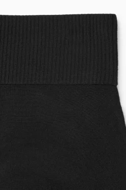 Sale COS KNITTED MIDI SKIRT BLACK