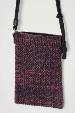 Best COS KNITTED PHONE POUCH NAVY / BROWN