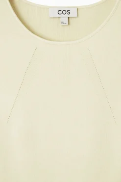 New COS KNITTED TANK TOP BEIGE