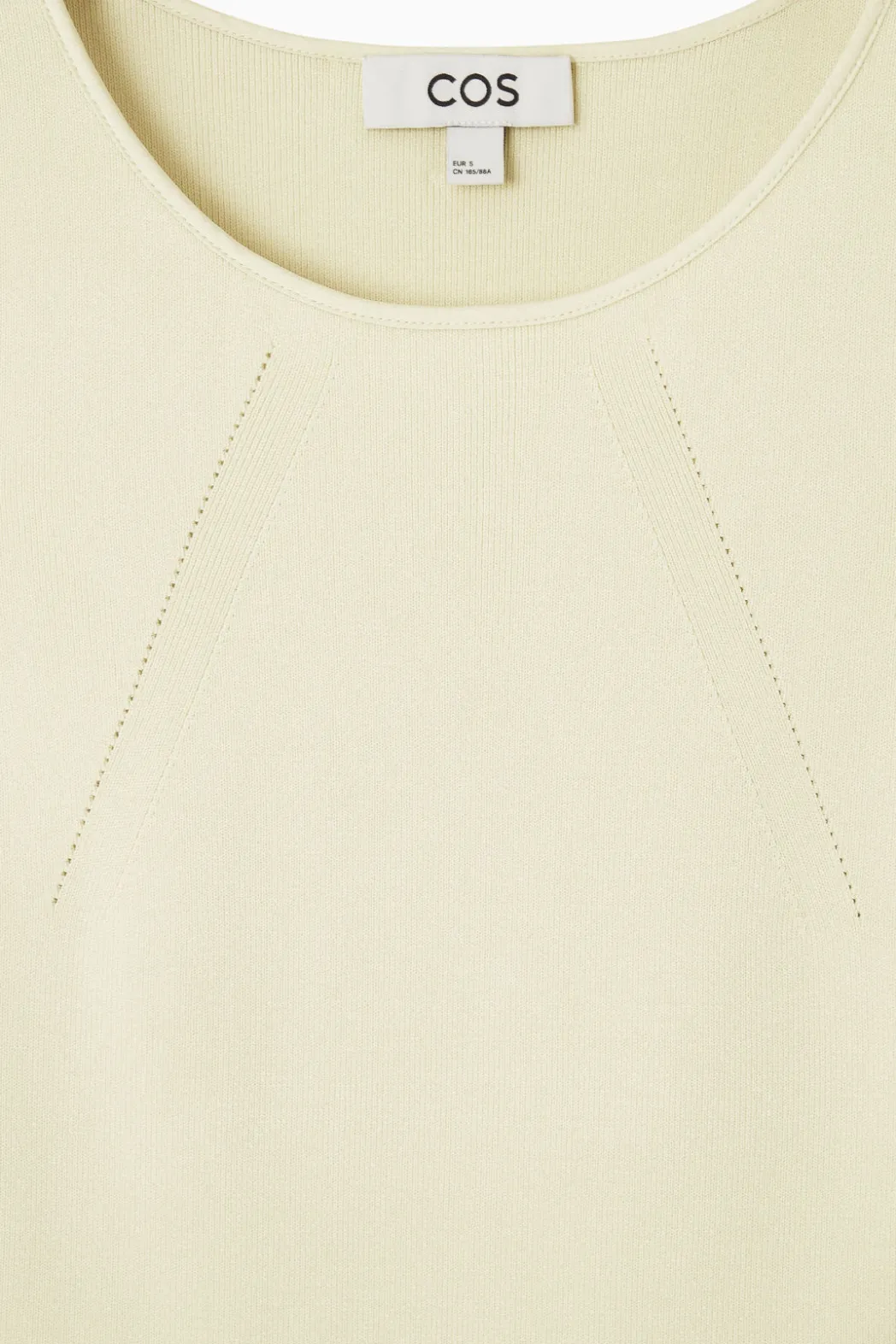 New COS KNITTED TANK TOP BEIGE