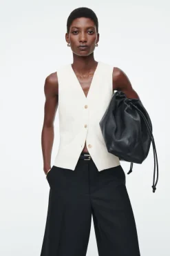 Best COS KNITTED VEST IVORY