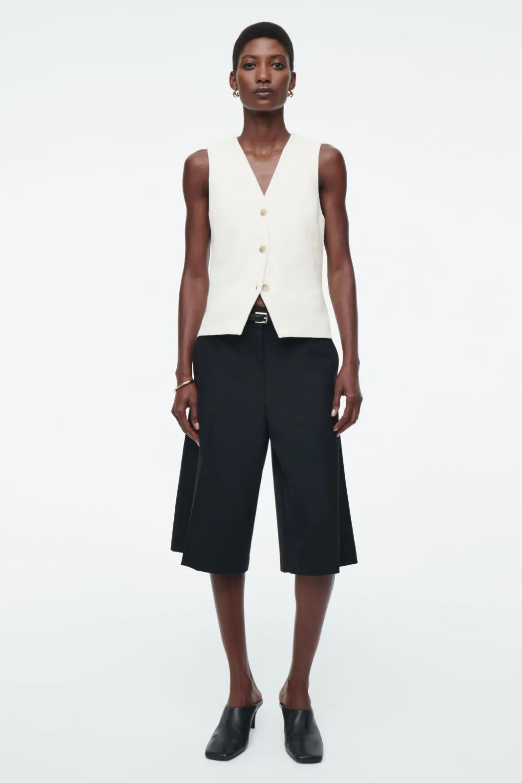 Best COS KNITTED VEST IVORY