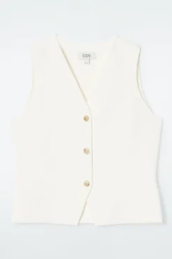 Best COS KNITTED VEST IVORY