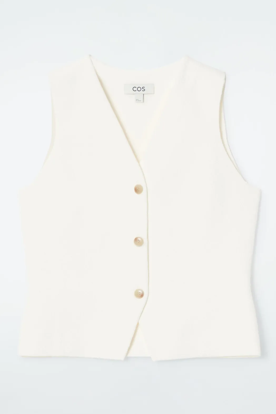 Best COS KNITTED VEST IVORY