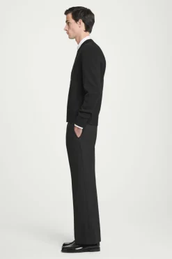 Hot COS KNITTED WOOL BOMBER JACKET BLACK