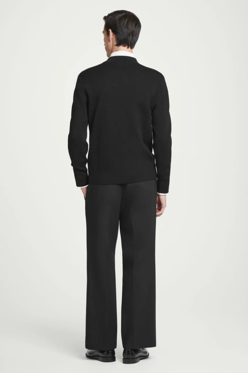 Hot COS KNITTED WOOL BOMBER JACKET BLACK
