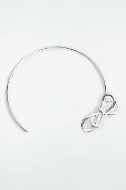 Discount COS KNOTTED BOW CHOKER SILVER