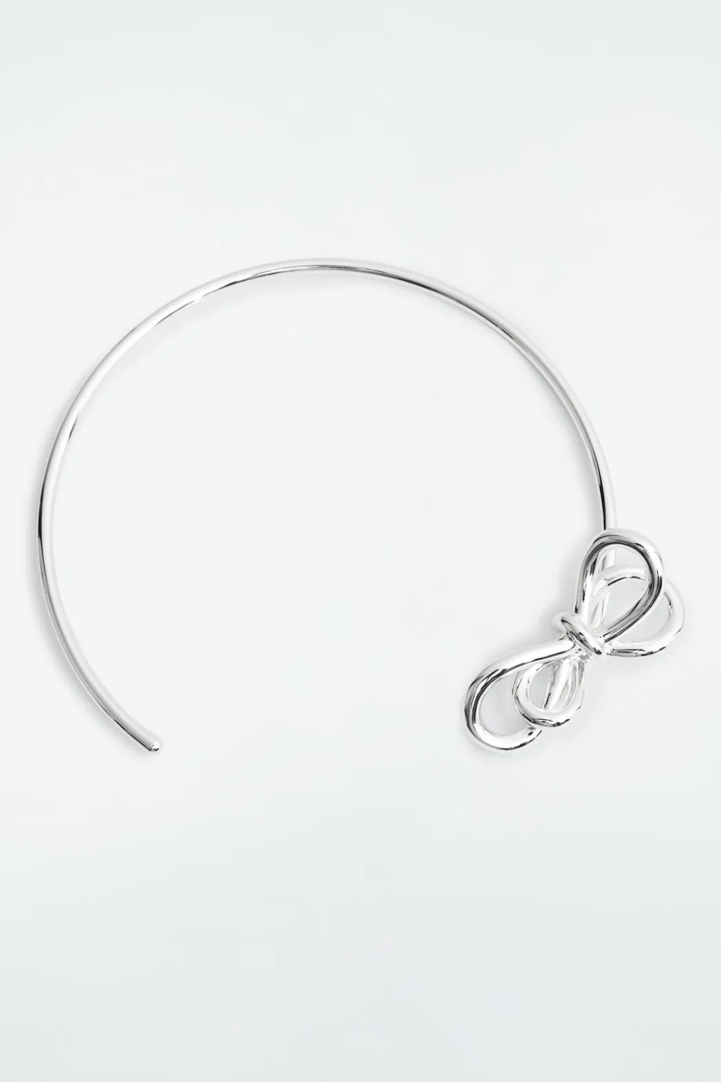 Discount COS KNOTTED BOW CHOKER SILVER