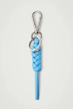Best COS KNOTTED LEATHER KEYRING BLUE