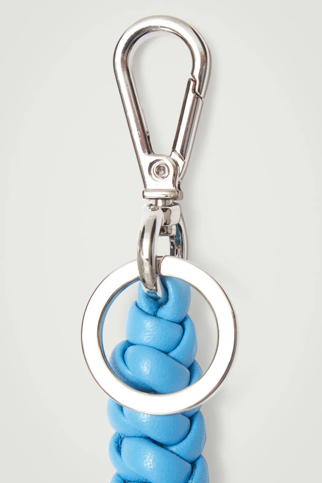 Best COS KNOTTED LEATHER KEYRING BLUE