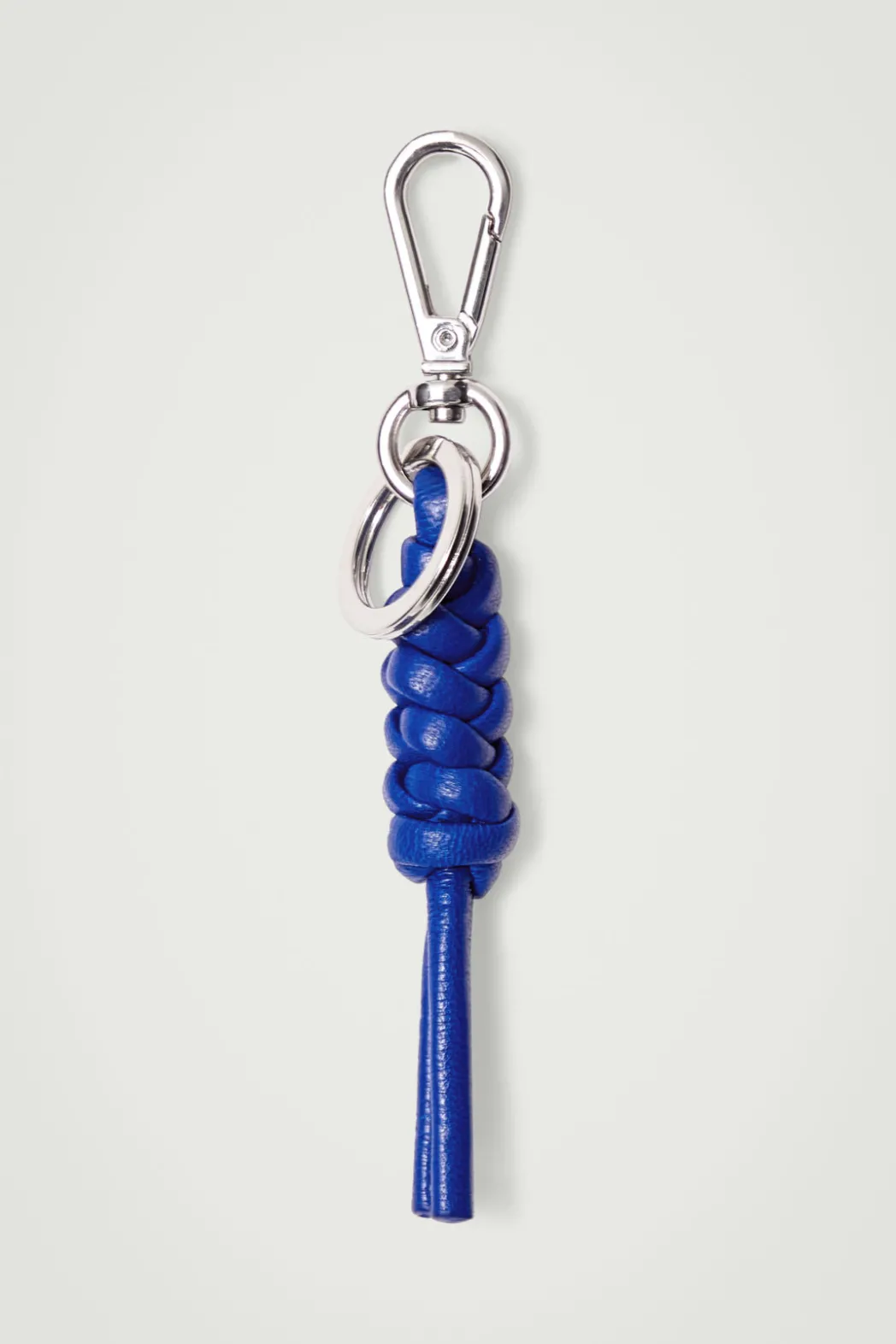 Sale COS KNOTTED LEATHER KEYRING COBALT BLUE